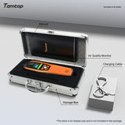 Temtop Advanced Air Quality Monitor for CO2, PM2.5, PM10, with Audio Alarm, Temp & Humidity Insights, Plus Data Export for In-depth Analysis, M2000C 2ND