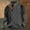 E-508Grey, variant on Mens Pullover Long Sleeved Stand Collar Color Block Buttons Comfortable Fashion Warm Jacket For Autumn Winter Daily Wear Army Green L