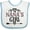 White and Blue, variant on Inktastic Nana Girl Granddaughter Girls Baby Bib