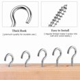 thumbnail image 5 of 100 Pcs Metal Hooks Screw Hooks Cup Hooks Screw Ceiling Hooks, 5 of 6