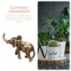 thumbnail image 5 of Simulación de elefante, adorno de elefante de cobre, decoración del hogar, 5 of 5