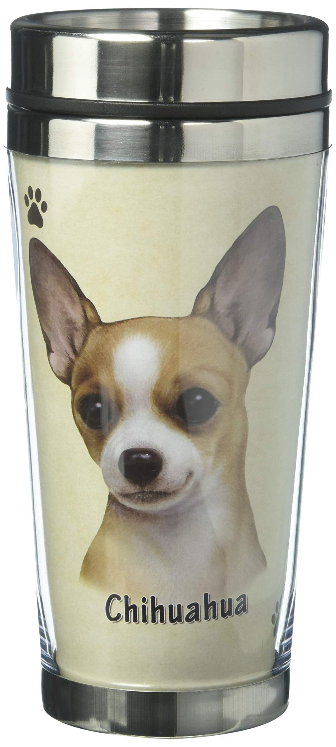 Chihuahua Tan Stainless Steel 16oz Tumbler 