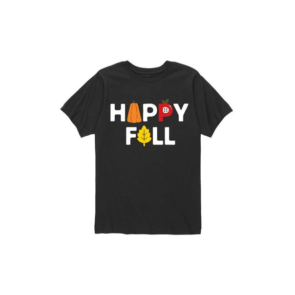 Instant Message - Happy Fall  - Toddler Short Sleeve Tee