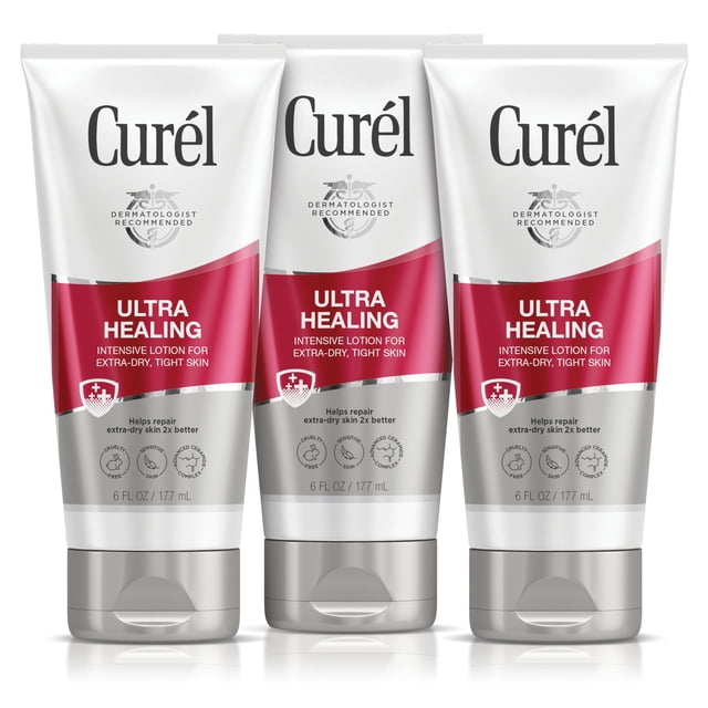 Loción Curel Ultra Healing Intensive sin fragancia 180 ml x3