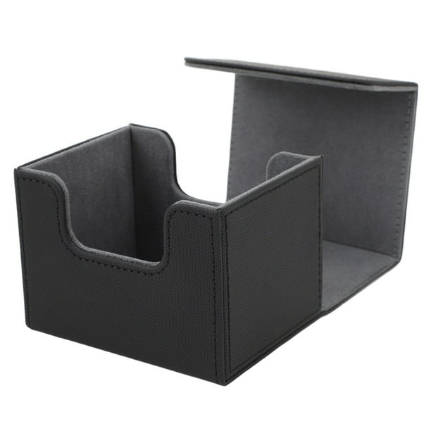 Caja De Mazo De Cartas, Caja De Almacenamiento De Tarjetas De Cuero PU De Gran Capacidad Para Tarjetas De Juego Tarjetas De Tarot, Diseño De Tapa De Aleta Elegante