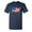 Navy, variant on Betsy Ross USA Shaped Flag Sarcastic Humor Graphic Novelty Funny Tall T Shirt