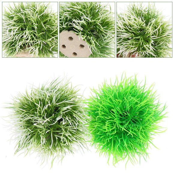 Greenadscape 2Ud Decorativas Artificiales Para Pecera De Acabado Y