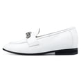thumbnail image 2 of CMR CHAMARIPA Raised Heel Shoes For Women - Women's Elevator Loafers - Women Wedge White Leather Shoes 5 CM / 1.95 Inches, 2 of 9