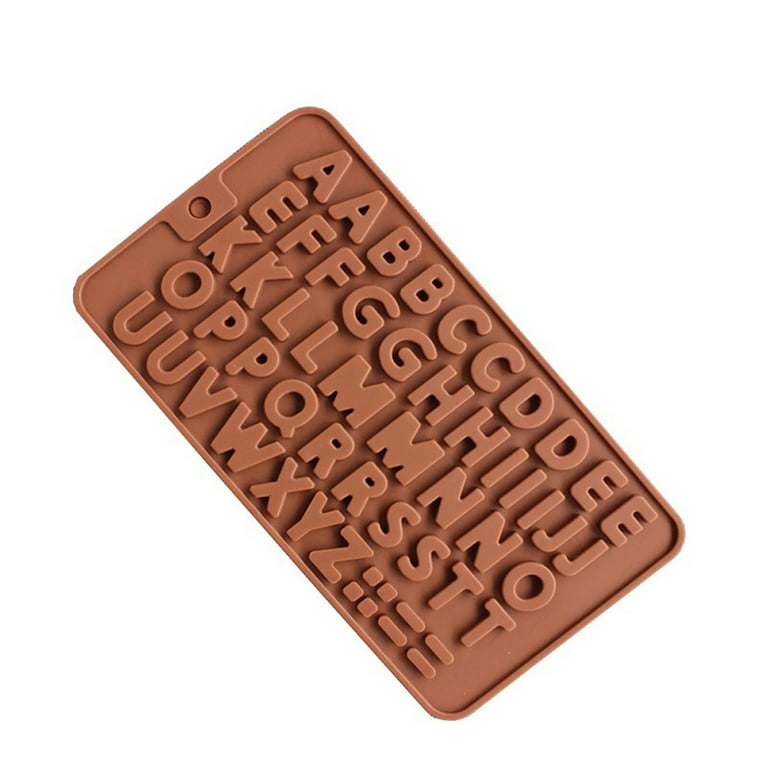 Meuva 26 Letter Silicone Chocolate Cake Mold Mould Crafts Cookie Candy Ice  Cub e 2PC Melting Chocolate for Strawberries Valentines Chocolate Molds  Silicone Chocolate Melting Pot Set 