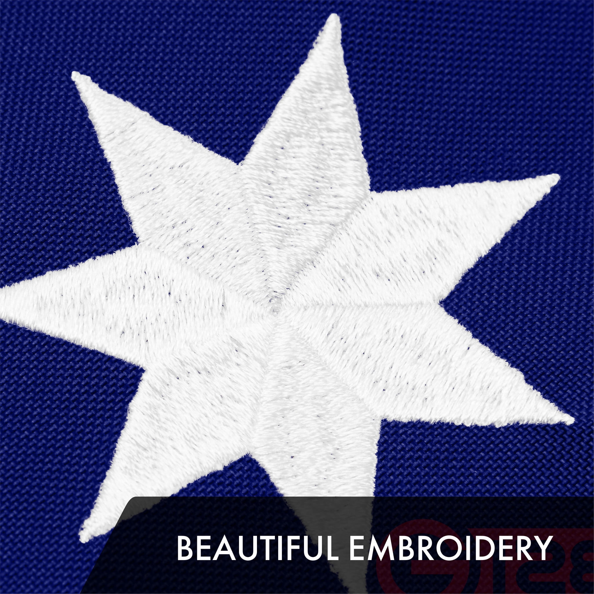 G128 Combo Pack: American USA Flag 3x5 Ft & Bennington 76 Flag 3x5 Ft | Both ToughWeave Series Embroidered 300D Polyester, Embroidered Design, Indoor/Outdoor, Brass Grommets