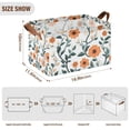 thumbnail image 7 of Yayeee Foldable Storage Basket for Shelves with Handles Set of 2 Waterproof Cloth Bins, Flowers Pattern, 7 of 7