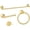 Brushed Gold, variant on Bathroom accessory set, towel bar, towel rack set,
