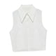 thumbnail image 4 of Blusa de media blusa con cuello falso y accesorio creativo para uso diario en graduación. M, 4 of 9