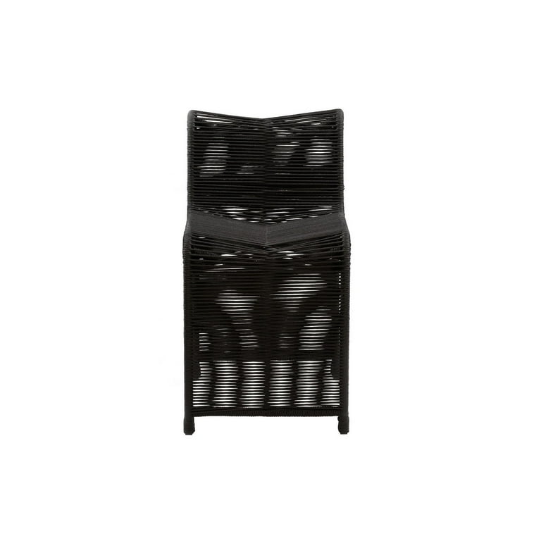 Wee 24 Inch Outdoor Patio Counter Stool Chair Woven Rope Set of