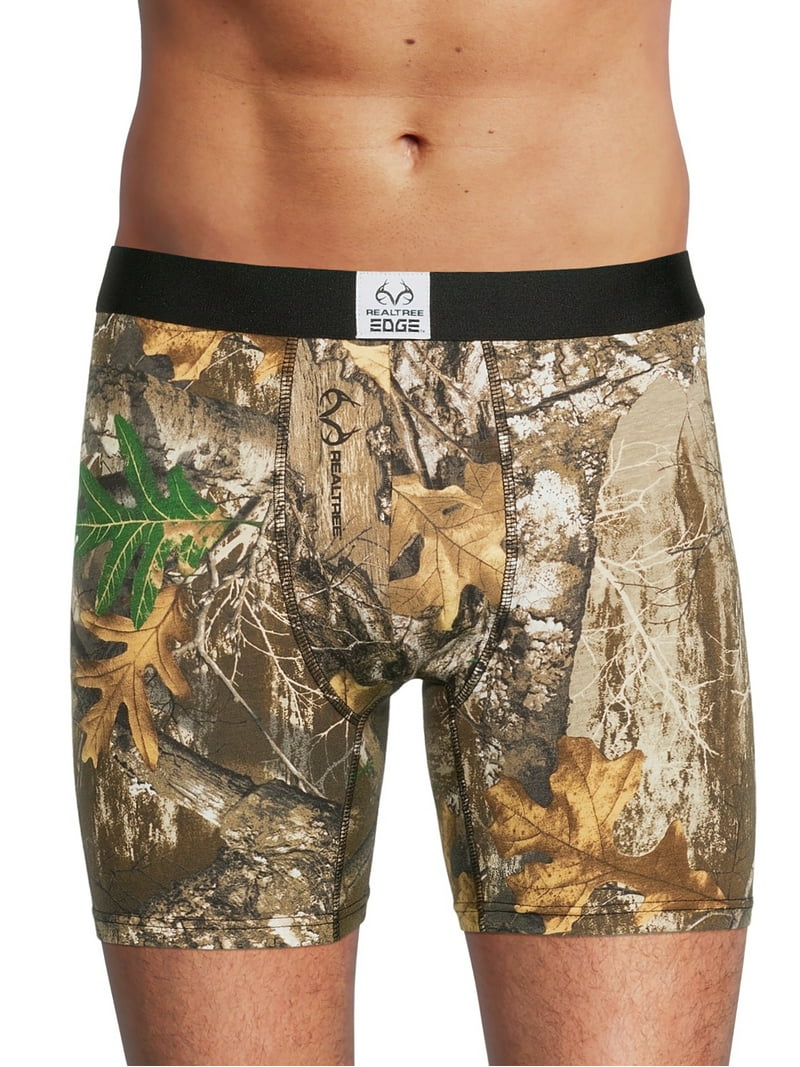 Realtree Men's Cotton Stretch Boxer Briefs 3-Pack, Sizes S-XL