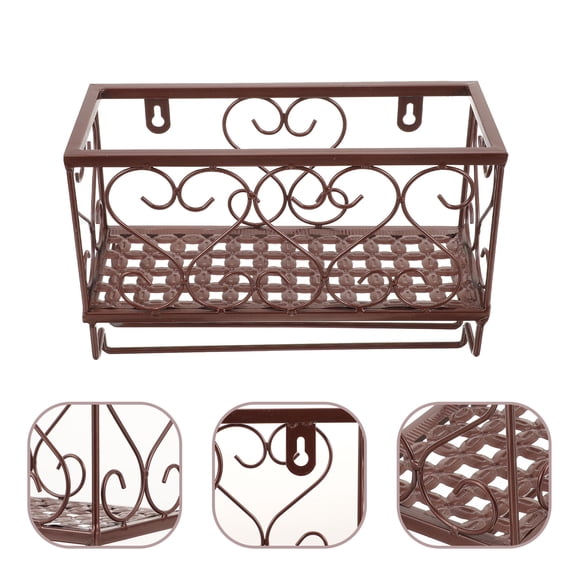 BALAHAPY 1Pack Wall Mounted Wine Rack Iron Minimalist Design Bottle Storage For Bar Kitchen Home 9.63x6.68x3.73in