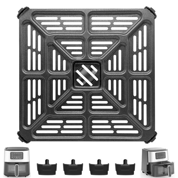 GWY Air Fryer Oven Tray for Cuisinart AIR-200 6QT, 8.5" Stainless Steel Grill Pan Replacement, Air Fryer Oven Accessories for Baking, Grilling & Roasting