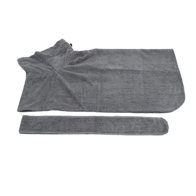 STRANDCHIC Machine Washable Dog Bath Towels Grey Microfiber Drying Towel Protects Furniture