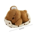 thumbnail image 3 of Sweet Plush Bear Stuffed Animal 5.5 Inch Soft Realistic Teddy with Mini Bed for Home Decor Holiday Gift Desk Companion, 3 of 6