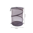 thumbnail image 3 of kkbbma Mesh Popup Laundry Hamper, Foldable Dirty Clothes Basket, Collapsible Poping-Up Mesh Hamper forKidsRoom College Dorm Travel Home Storage, 3 of 7