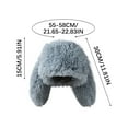 thumbnail image 3 of Cxenplz Women's Winter Warm Plush Hat Long Rabbit Ears Hats Ladies Fuzzy Cute Fashion Skull Caps for Cold Weather Christmas Halloween, 3 of 6