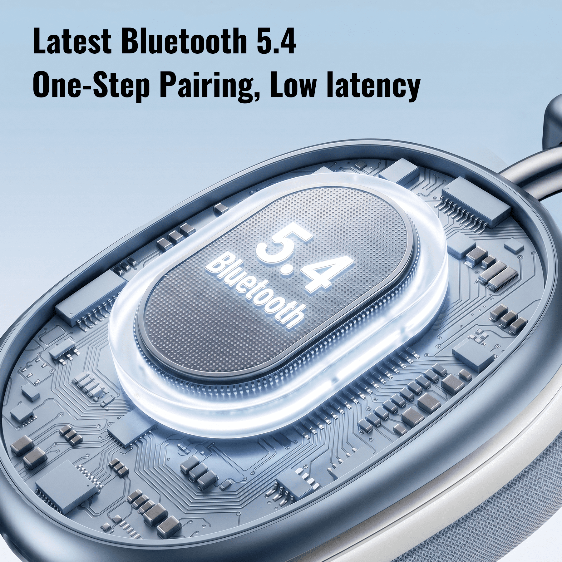 Wireless Bluetooth Headphones 5.1,40 Hrs Playtime Wireless Over-Ear Headphones,4 Mics ENC Noise Cancelling for Clear Calls, Lightweight Headset with Deep Bass Comfort fit for Travel Work