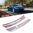 thumbnail image 3 of 2Pcs Rear Car Trunk Bumper Protector Guard Stainless Steel for, 3 of 16