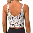 thumbnail image 3 of Lsque Halloween Gnome Printed Women'S Sports Bra, Compression, Moisture Wicking, High-Impact Sports Bra For Women,Supportive sports bra-X-Large, 3 of 9