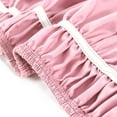 thumbnail image 4 of PiccoCasa Polyester Wrap Around Dust Ruffle Bed Skirt 15" Drop for Full Size Bed, Pink, 4 of 7