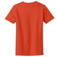 thumbnail image 2 of Plus Size Polkadot Drinks Graphic Design Ladies Big Size Port & Company Soft Spun Cotton Essential T-Shirt - Orange XL, 2 of 2