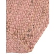 thumbnail image 2 of Unique Loom Braided Jute Collection Area Rug - Dhaka (3' Round Light Pink), 2 of 6