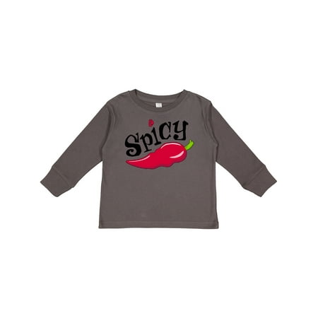 

Inktastic Spicy- Hot Chili Pepper Gift Toddler Boy or Toddler Girl Long Sleeve T-Shirt