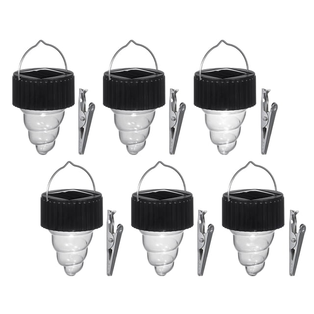 6PCS Luz colgante solar LED que cambia de color Bombillas de luz de colores Luces colgantes decorati CACAGOO Luz colgante