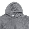 thumbnail image 6 of Chiccall Mens Fleece Hoodies Warm Comfy Fuzzy Hooded Pullover Sweatshirts with Pocket, 6 of 8