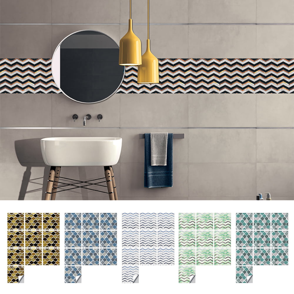 Spanish tile stickers for kitchen stairs riser bathroom backsplash fireplace shower floor removable self adhesive # V13