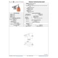 thumbnail image 4 of ElkGroup International 10151/1PC-SY Celina 1-Light Swingarm Sconce In Polished Chrome And Sandy Glass, 4 of 4