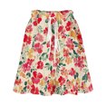 thumbnail image 5 of Levmjia Women Summer Floral Print A Line Skirt High Waist Beach Casual Dressy Polyester Midi Skirt with Drawstring for Vacation, 5 of 6