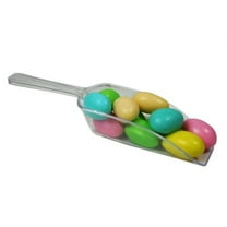 Candy Scoop Set - Package of 12 Clear Small Plastic Scoops for Wedding and Party Candy Buffets