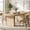 Light Brown, variant on Fnova 63'' Farmhouse Dining Table for 6 People, Fluted Line Extendable Dinner Table, for Dining Room, Living Room & Kitchen