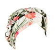 thumbnail image 1 of pitrice Turban Imprimé Confortable et Respirant Multicolore à une Seule Couche Bandeau Matériau de Qualité Bonnet pour Cheveux Accessoires pour Cheveux pour Femmes Fleur de Riz, 1 of 6