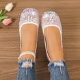thumbnail image 6 of Miluxas Ballet Flats Shoes for Women: Dress Comfortable Lace Womens Flats - Soft Casual Wedding Work Shoe White 9.5(43), 6 of 8
