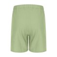 thumbnail image 5 of Cethrio Kids Girls Shorts with Pockets, Relaxed Elastic Waist Casual Summer Shorts Green Size 5-6 T, 5 of 7