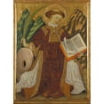 thumbnail image 2 of Bonanat Zaortiga 14x18 Black Ornate Wood Framed Double Matted Museum Art Print Titled - Saint Vincent (15th Century), 2 of 5