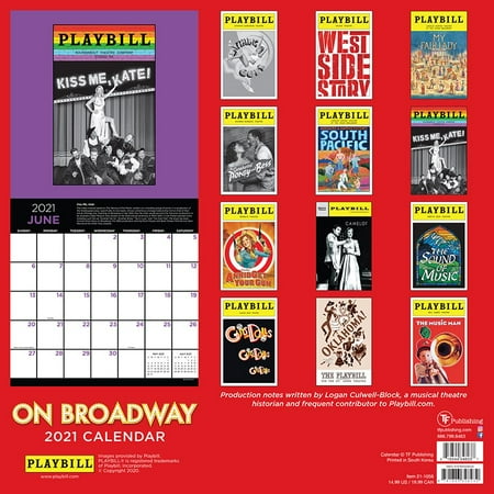 2021 On Broadway Wall Calendar | Walmart Canada