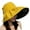 Yellow, variant on Womens Summer Baseball Hat for Women - Outdoor Wide Brim UV Protection Foldable Ponytail Sun Visor Cap