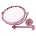 thumbnail image 6 of 8 Inch Wall Mounted Extending Make-Up Mirror with Twisted Accents - Unlacquered Brass / 2X, 6 of 11