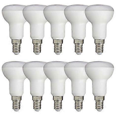 Lote de 10 bombillas reflectoras LED ZHAOCHENG R50 E14 5W luz blanca