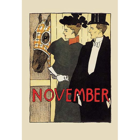 November in the Stable Museum quality giclee print canvas wrap(20" x 30")