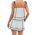 thumbnail image 5 of Spaghetti Strap Women 2 Piece Sets Tank Tops Camisole and High Waist Shorts, 5 of 6
