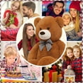 thumbnail image 5 of MaoGoLan 4.6ft Giant Teddy Bear 55"Large Stuffed Animals Big Plush Stuffed Bear Toy, 5 of 7